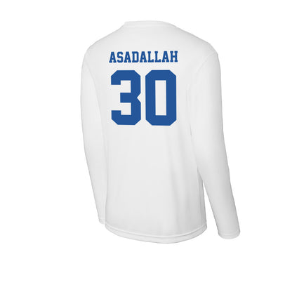 Hampton - NCAA Men's Basketball : Hamza Asadallah - Activewear Long Sleeve T-Shirt-1
