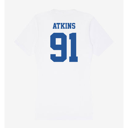 Hampton - NCAA Football : Aaron Atkins - Women's V-Neck T-Shirt-1