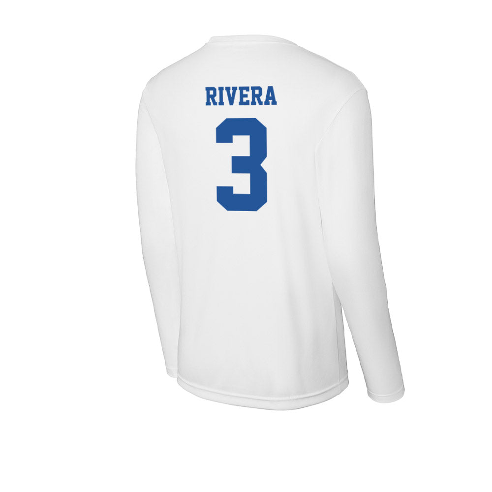 Hampton - NCAA Women's Basketball : Nilah Rivera - Activewear Long Sleeve T-Shirt-1