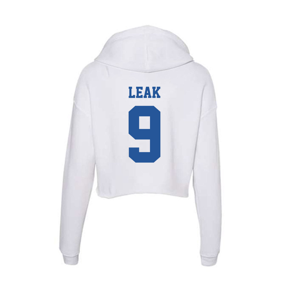 Hampton - NCAA Men's Lacrosse : Emerii Leak - Women's Crop Fleece Hoodie-1