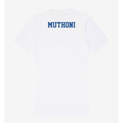 Hampton - NCAA Women's Track & Field : Peninah Muthoni - Women's V-Neck T-Shirt-1