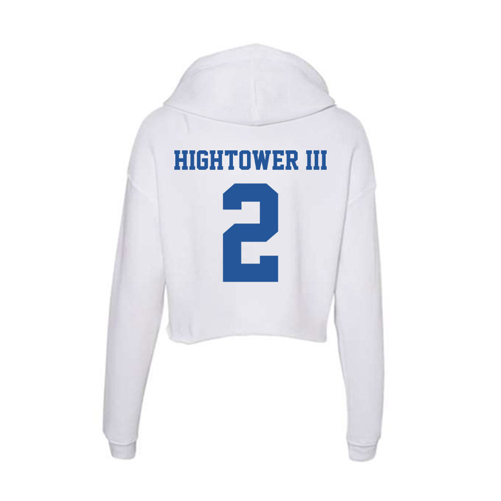 Hampton - NCAA Football : Anthony Hightower III - Women's Crop Fleece Hoodie-1