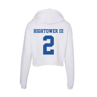 Hampton - NCAA Football : Anthony Hightower III - Women's Crop Fleece Hoodie-1
