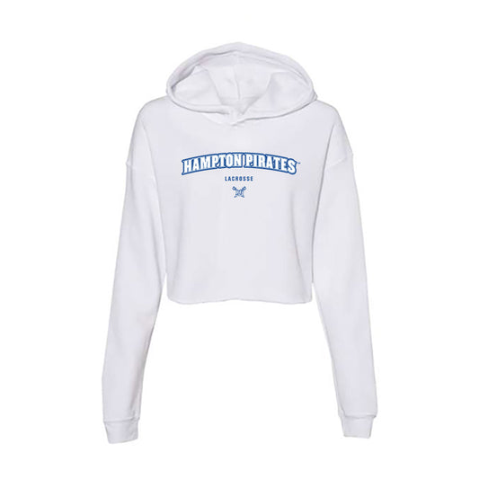 Hampton - NCAA Men's Lacrosse : Dylan Munchus - Women's Crop Fleece Hoodie-0