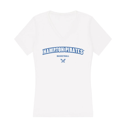 Hampton - NCAA Women's Basketball : Kennedy Hall - Women's V-Neck T-Shirt-0