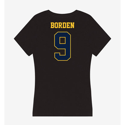 East Tennessee State - NCAA Football : Donya Borden - Women's V-Neck T-Shirt-1