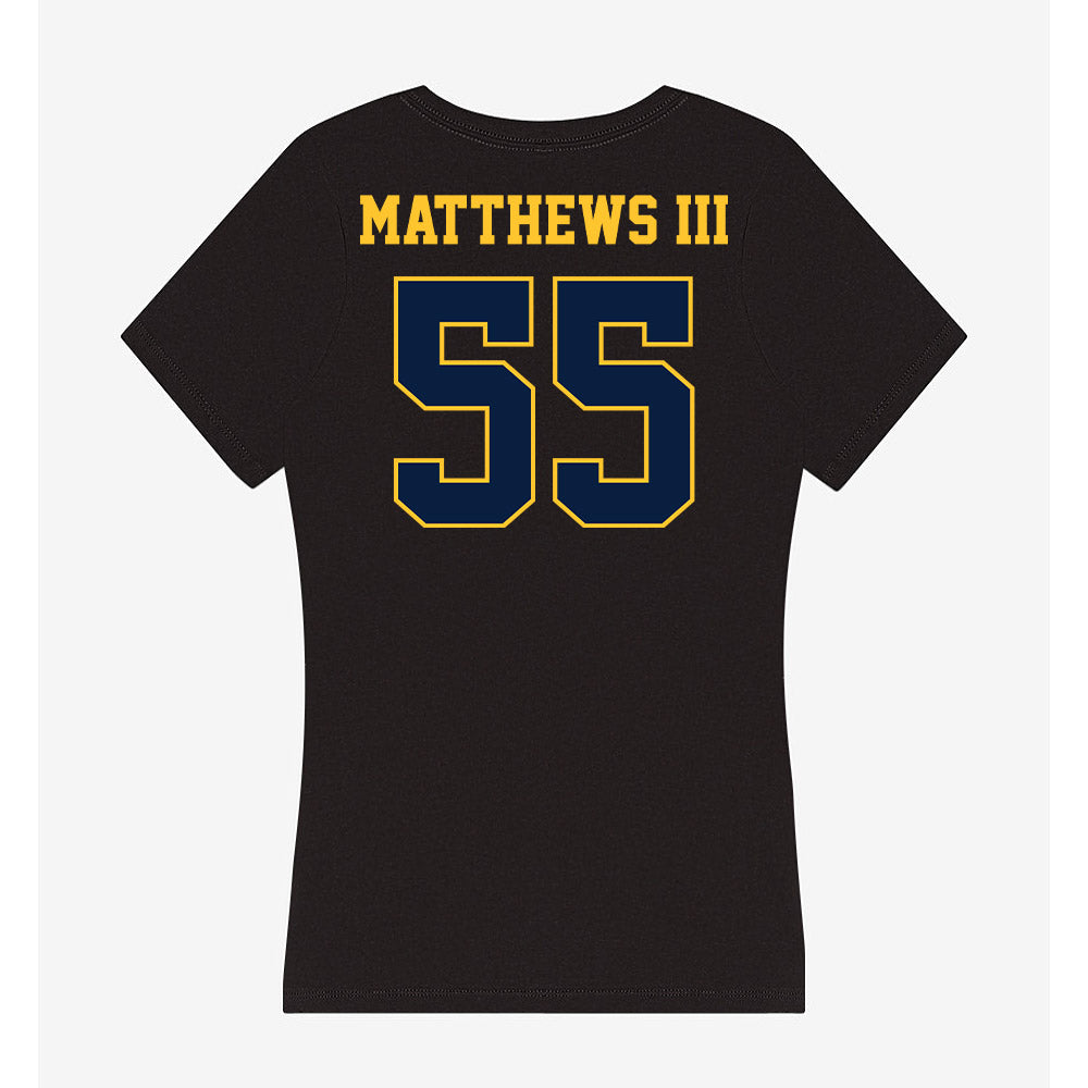 East Tennessee State - NCAA Men's Basketball : Milton Matthews III - Women's V-Neck T-Shirt-1