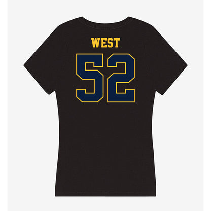 East Tennessee State - NCAA Football : Frank West - Women's V-Neck T-Shirt-1