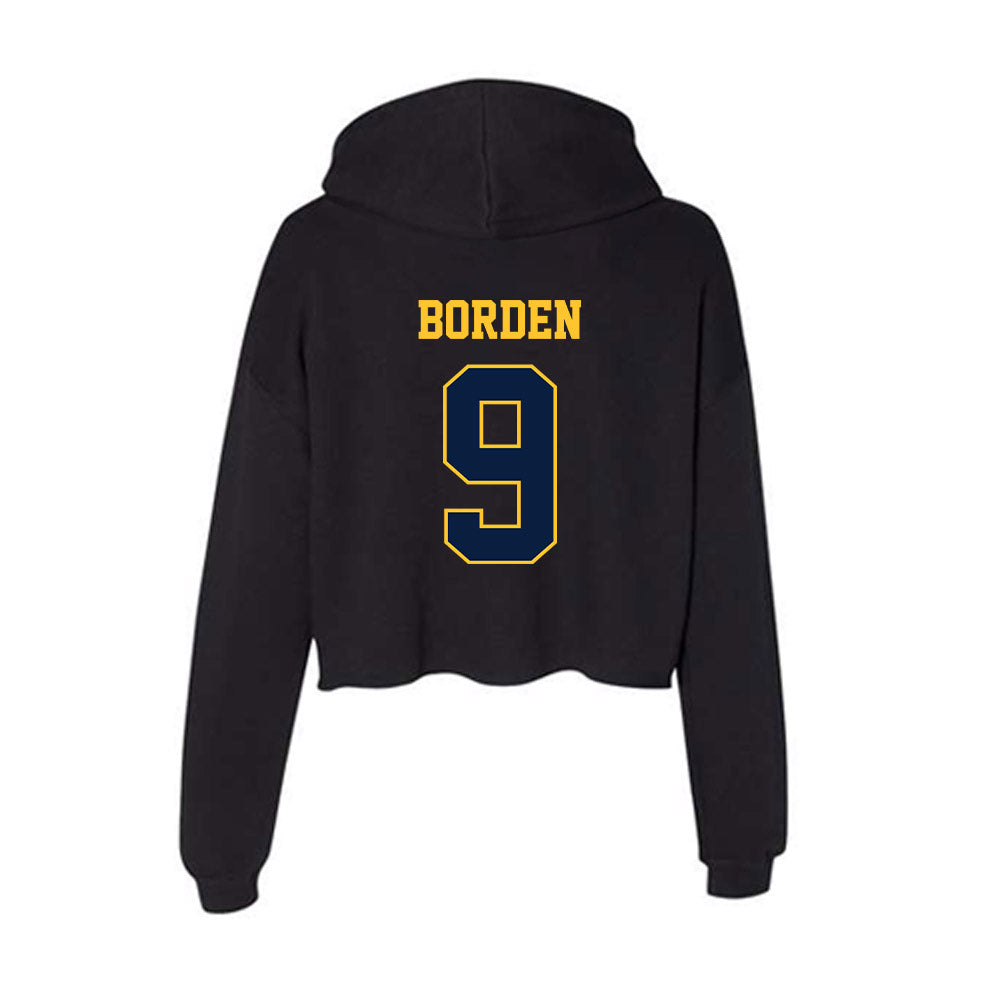 East Tennessee State - NCAA Football : Donya Borden - Women's Crop Fleece Hoodie-1