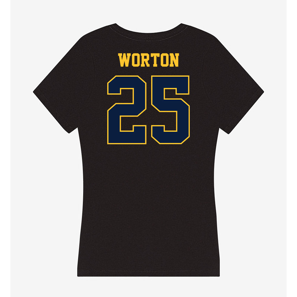 East Tennessee State - NCAA Men's Soccer : Shewit Worton - Women's V-Neck T-Shirt-1