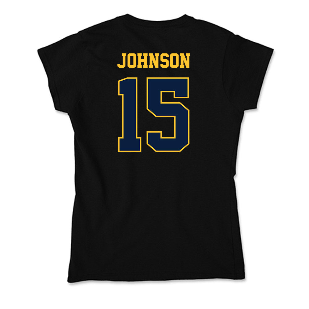 East Tennessee State - NCAA Football : Ewan Johnson - Soft Style Women’s T-Shirt-1