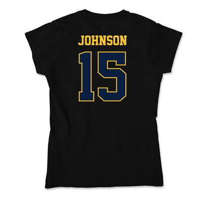 East Tennessee State - NCAA Football : Ewan Johnson - Soft Style Women’s T-Shirt-1