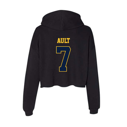 East Tennessee State - NCAA Baseball : Mason Ault - Women's Crop Fleece Hoodie-1