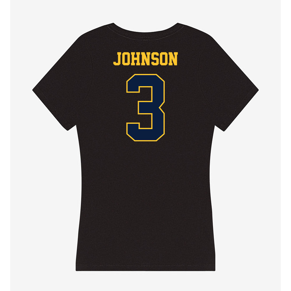 East Tennessee State - NCAA Football : Jarvis Johnson - Women's V-Neck T-Shirt-1