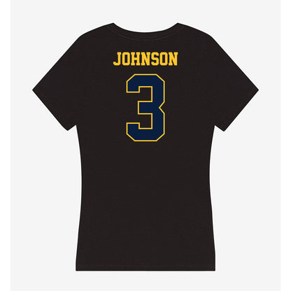 East Tennessee State - NCAA Football : Jarvis Johnson - Women's V-Neck T-Shirt-1