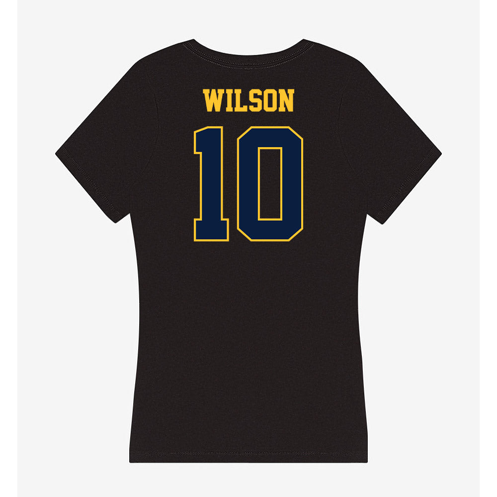 East Tennessee State - NCAA Women's Volleyball : kari wilson - Women's V-Neck T-Shirt-1