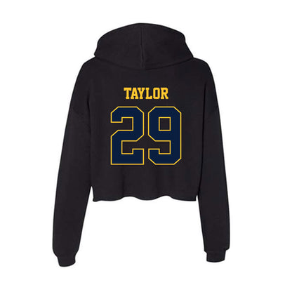 East Tennessee State - NCAA Football : Elijah Taylor - Women's Crop Fleece Hoodie-1