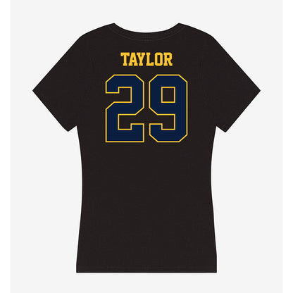 East Tennessee State - NCAA Football : Elijah Taylor - Women's V-Neck T-Shirt-1