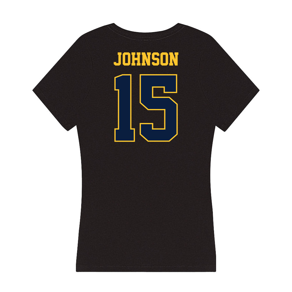 East Tennessee State - NCAA Football : Ewan Johnson - Women's V-Neck T-Shirt-1