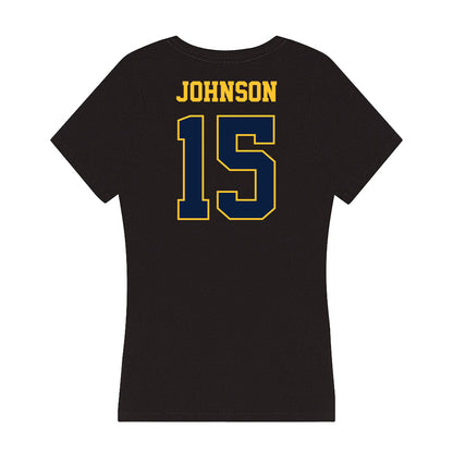 East Tennessee State - NCAA Football : Ewan Johnson - Women's V-Neck T-Shirt-1
