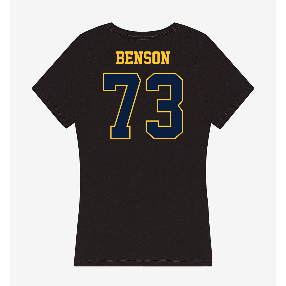 East Tennessee State - NCAA Football : Joshua Benson - Women's V-Neck T-Shirt-1
