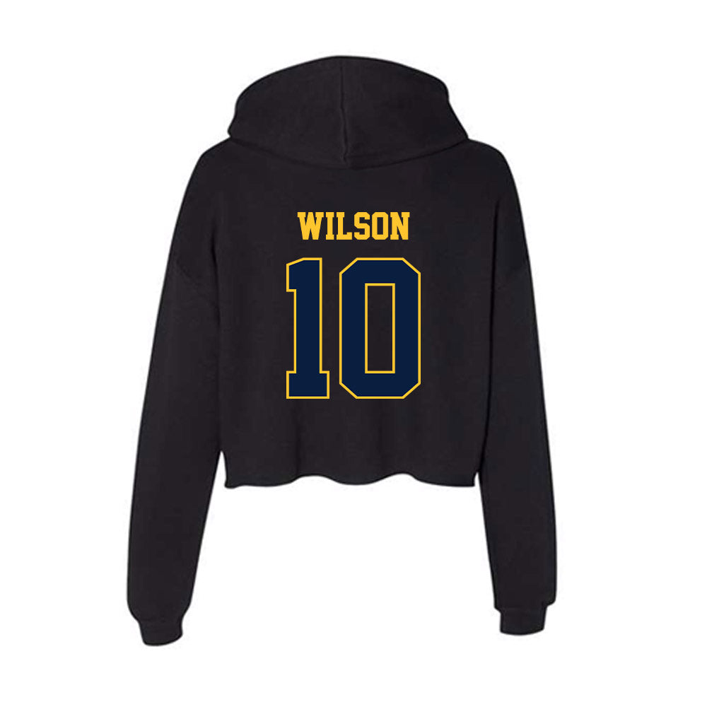 East Tennessee State - NCAA Women's Volleyball : kari wilson - Women's Crop Fleece Hoodie-1