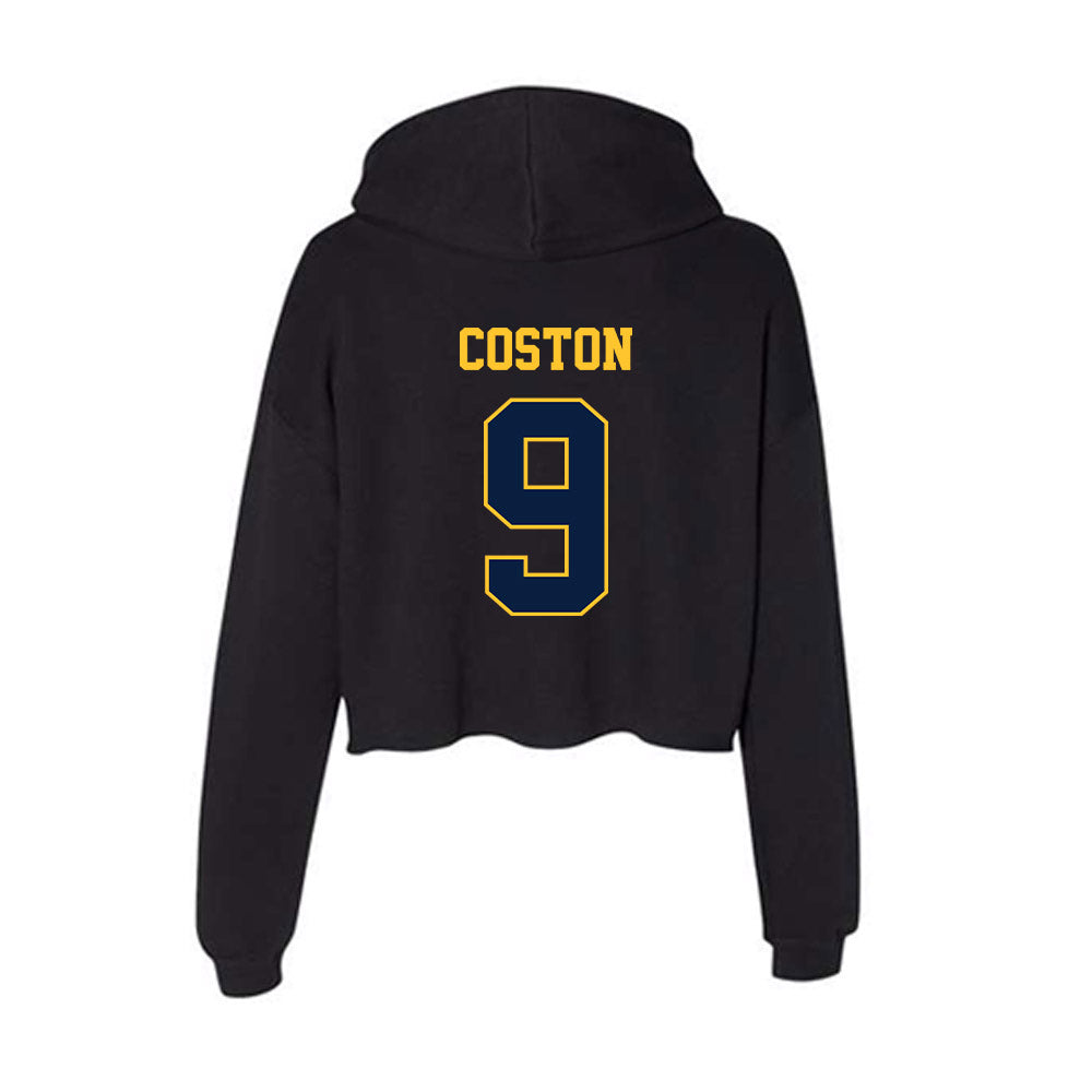 East Tennessee State - NCAA Women's Soccer : Bailey Coston - Women's Crop Fleece Hooded Sweatshirt-1