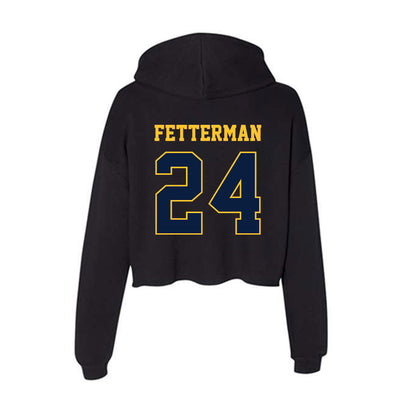 East Tennessee State - NCAA Baseball : Tyler Fetterman - Women's Crop Fleece Hoodie-1