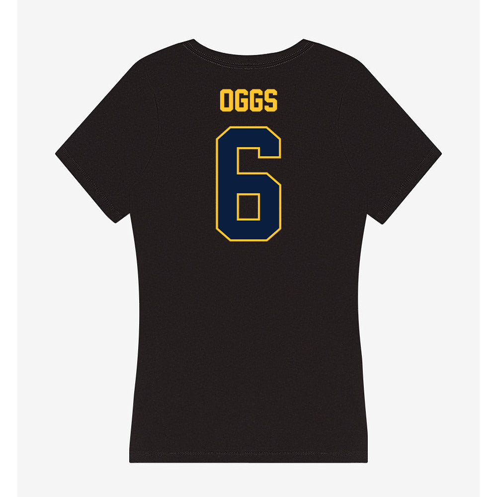 East Tennessee State - NCAA Football : Jivon Oggs - Women's V-Neck T-Shirt-1