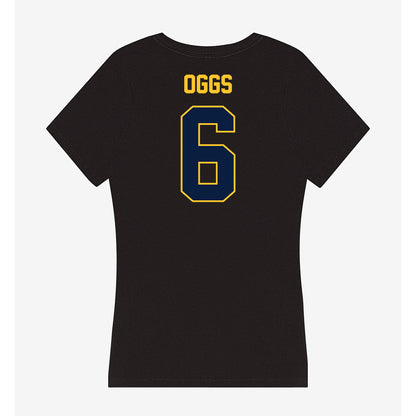 East Tennessee State - NCAA Football : Jivon Oggs - Women's V-Neck T-Shirt-1