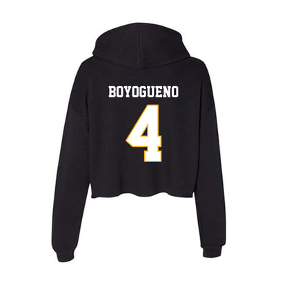 Winthrop - NCAA Men's Basketball : Pharrell Boyogueno - Classic Shersey Women's Crop Fleece Hoodie-1