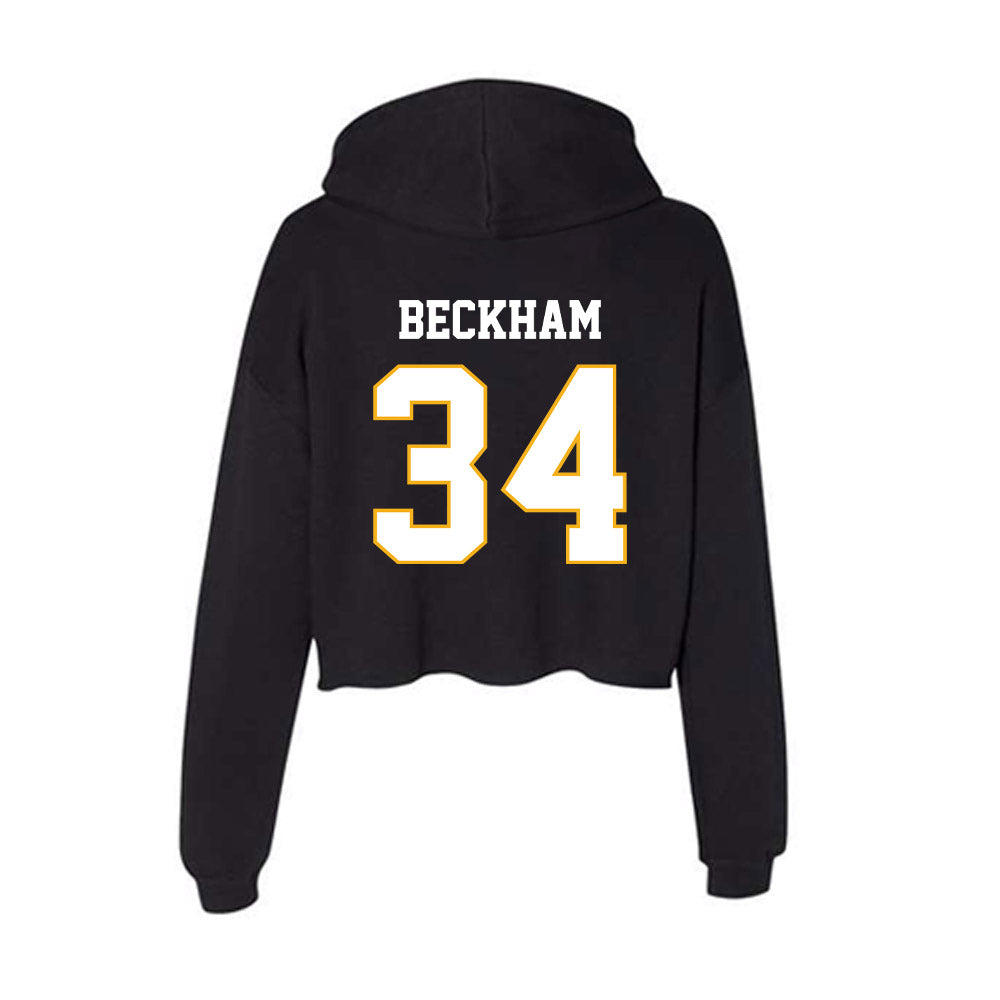 Winthrop - NCAA Softball : Tia Beckham - Classic Shersey Women's Crop Fleece Hoodie-1
