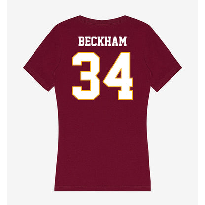 Winthrop - NCAA Softball : Tia Beckham - Classic Shersey Women's V-Neck T-Shirt-1