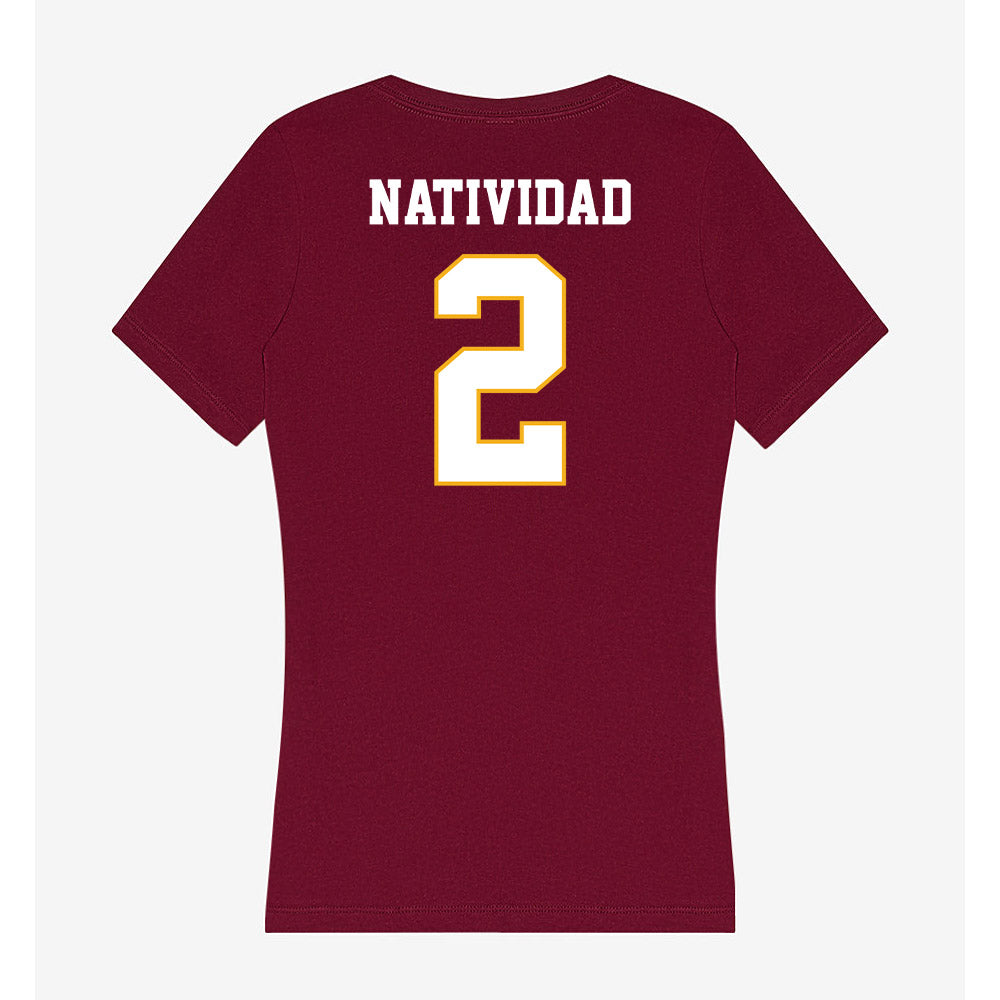 Winthrop - NCAA Baseball : Gabe Natividad - Classic Shersey Women's V-Neck T-Shirt-1