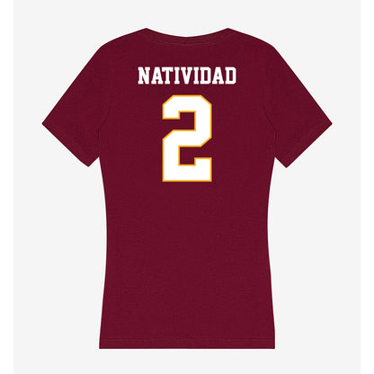 Winthrop - NCAA Baseball : Gabe Natividad - Classic Shersey Women's V-Neck T-Shirt-1