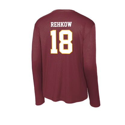 Winthrop - NCAA Baseball : Ben Rehkow - Classic Shersey Activewear Long Sleeve T-Shirt-1