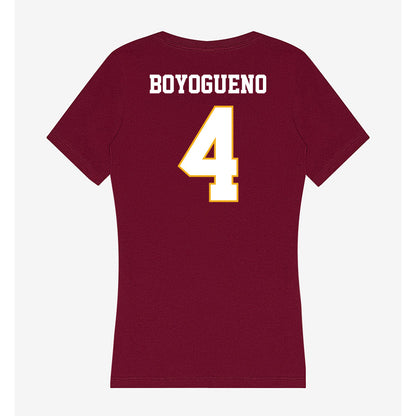Winthrop - NCAA Men's Basketball : Pharrell Boyogueno - Classic Shersey Women's V-Neck T-Shirt-1