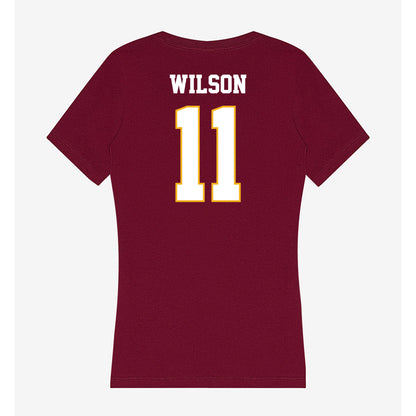 Winthrop - NCAA Women's Basketball : Naomi Wilson - Classic Shersey Women's V-Neck T-Shirt-1