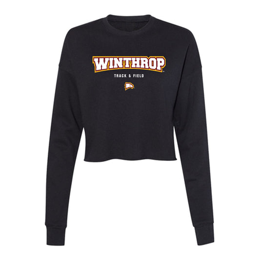 Winthrop - NCAA Men's Track & Field : Kendale Cooke - Classic Shersey Women's Cropped Crew Fleece-0