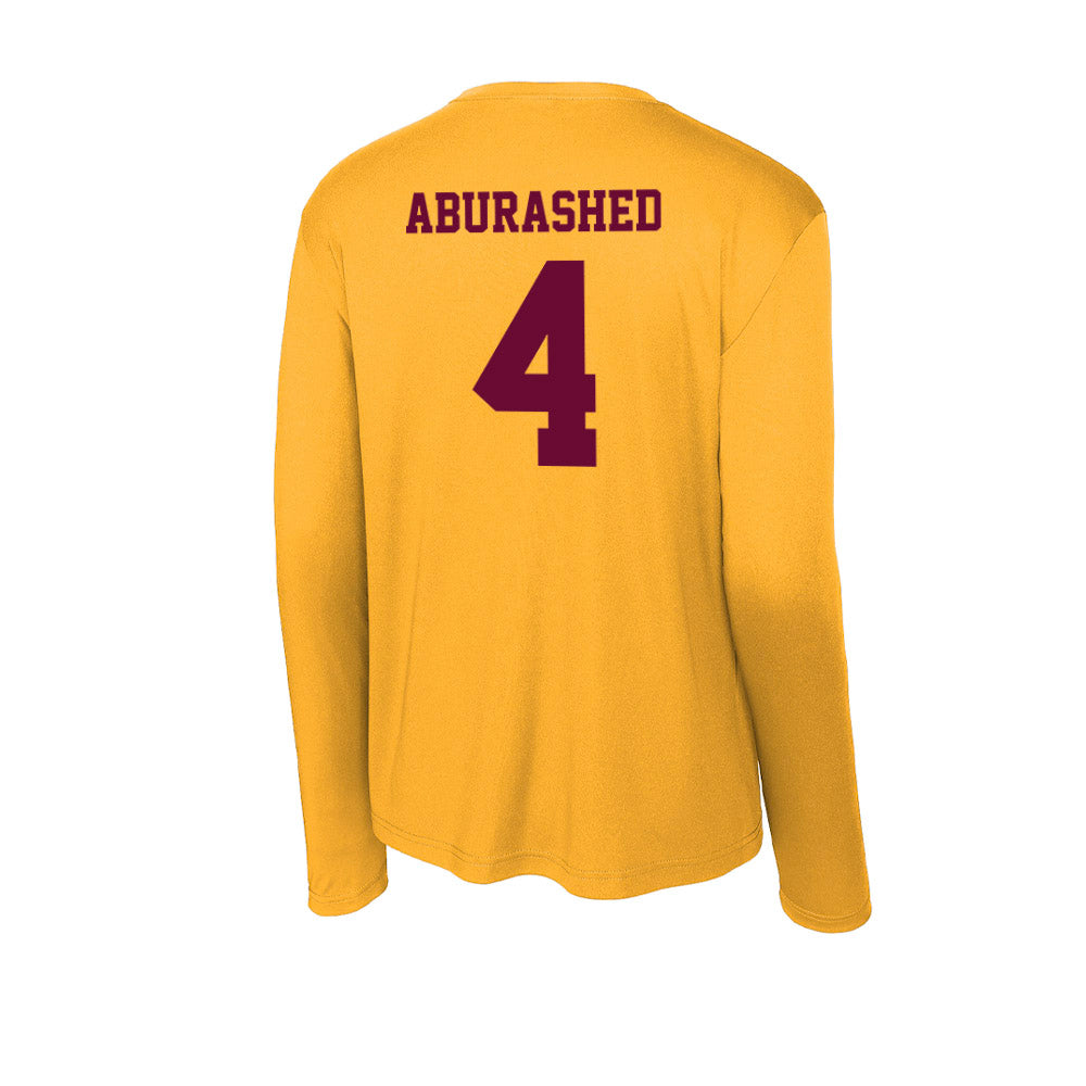Central Michigan - NCAA Men's Basketball : Kareem Aburashed - Activewear Long Sleeve T-Shirt-1