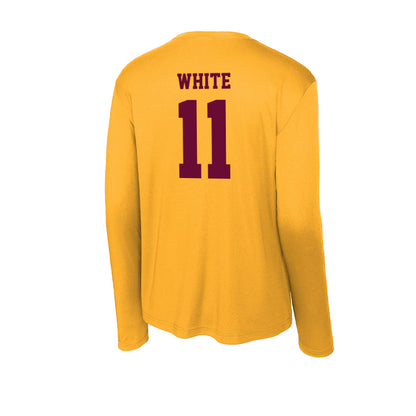 Central Michigan - NCAA Football : Xavier White - Activewear Long Sleeve T-Shirt-1