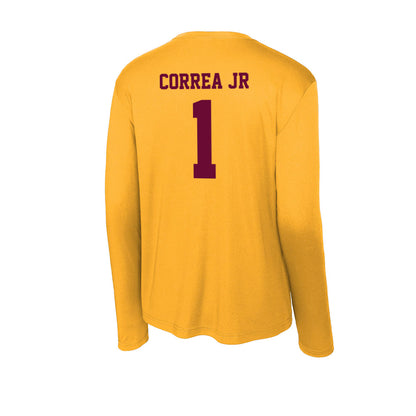 Central Michigan - NCAA Baseball : Miguel Correa Jr - Activewear Long Sleeve T-Shirt-1