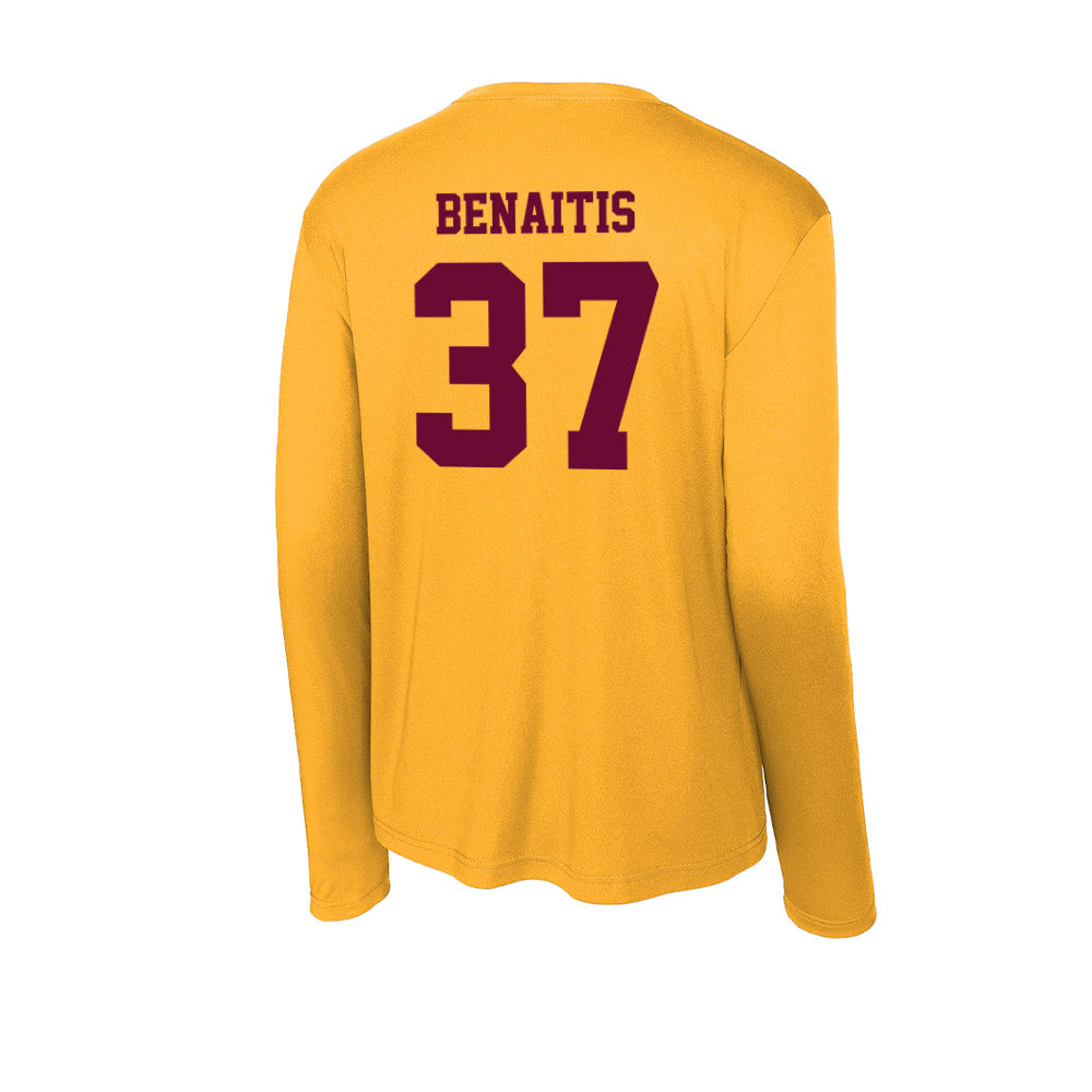 Central Michigan - NCAA Football : Colton Benaitis - Activewear Long Sleeve T-Shirt-1