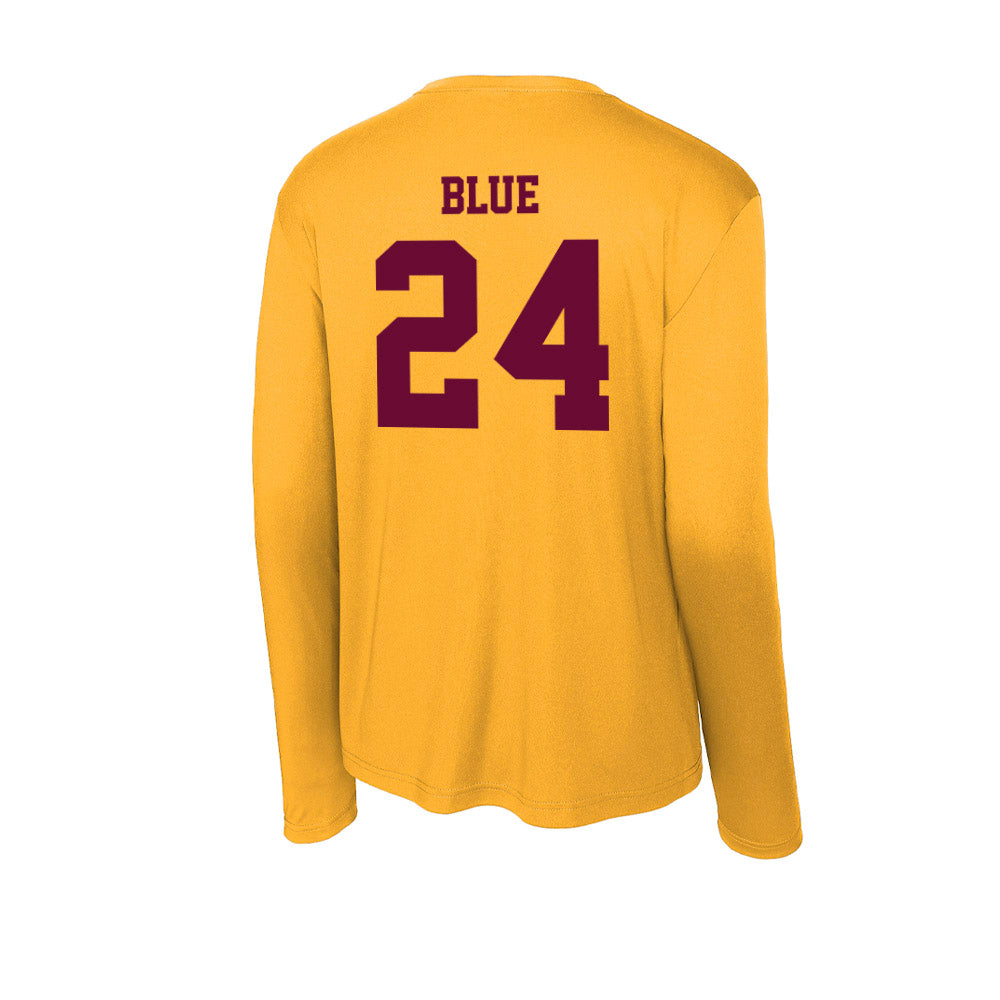 Central Michigan - NCAA Football : Vaughn Blue - Activewear Long Sleeve T-Shirt-1