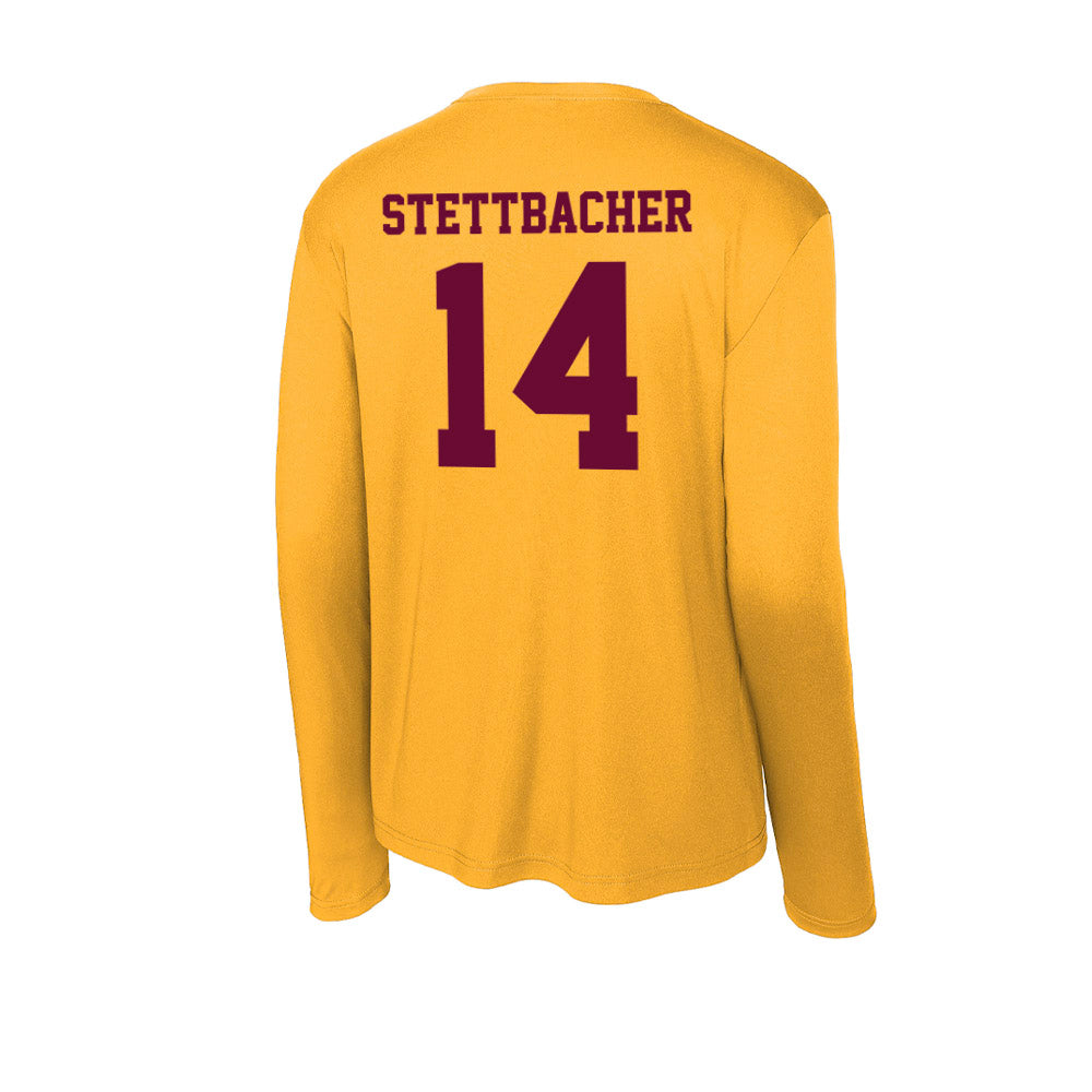 Central Michigan - NCAA Baseball : Drew Stettbacher - Activewear Long Sleeve T-Shirt-1