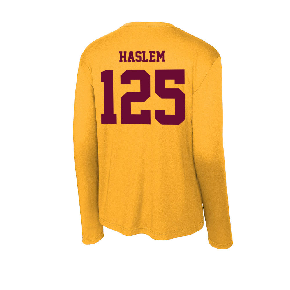 Central Michigan - NCAA Wrestling : Cristian Haslem - Activewear Long Sleeve T-Shirt-1