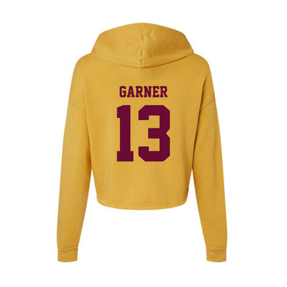Central Michigan - NCAA Men's Basketball : Keenan Garner - Women's Crop Fleece Hoodie-1
