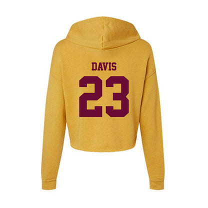 Central Michigan - NCAA Women's Basketball : Summer Davis - Women's Crop Fleece Hoodie-1