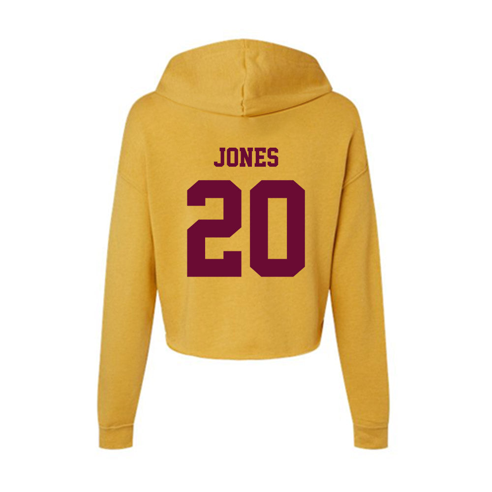 Central Michigan - NCAA Football : JaJuan Jones - Women's Crop Fleece Hoodie-1