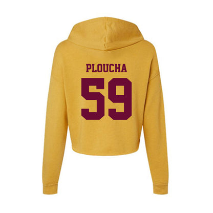 Central Michigan - NCAA Football : Brady Ploucha - Women's Crop Fleece Hoodie-1